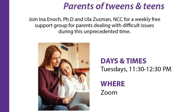 Parenting in a Pandemic Support Group (tweens and teens)