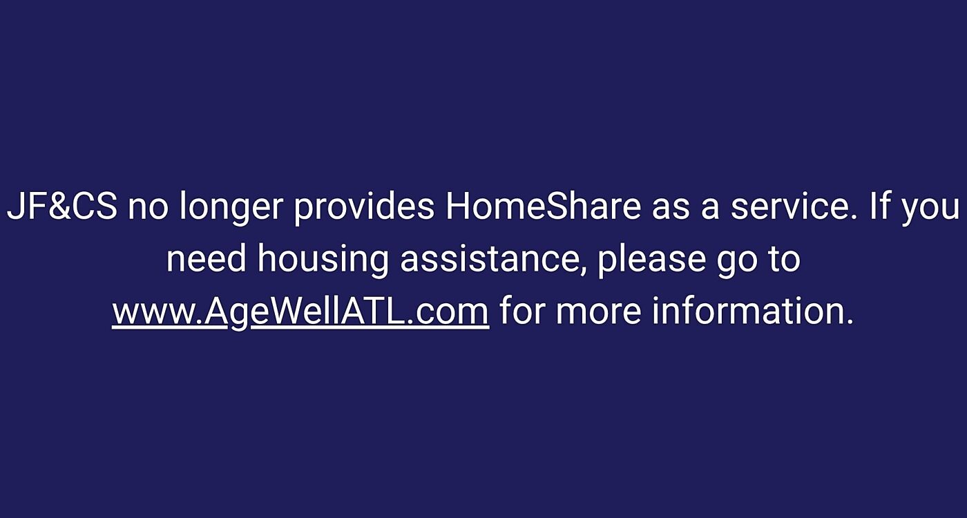 JF&CS HomeShare Service Update